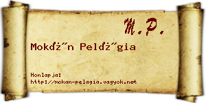 Mokán Pelágia névjegykártya